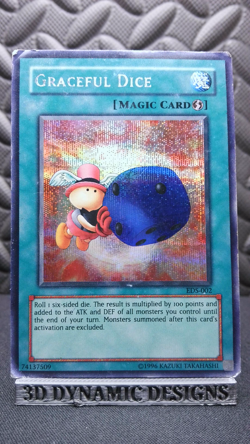 | Yugioh Graceful Dice EDS-002 Prismatic Secret Rare Eternal Duelist Soul HP | - Image 1