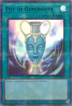 Yugioh! Pot of Generosity - TBC1-EN002 - Ultra Rare - Unlimited Edition Near Min - Image 1