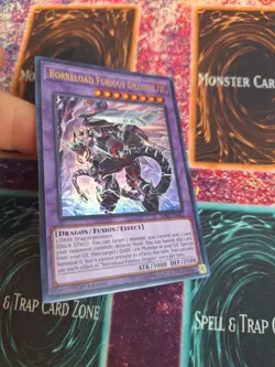 Yu-Gi-Oh! Borreload Furious Dragon SDRR-EN042 Ultra Rare 1st Edition Near Mint - Image 2