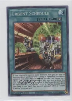 Urgent Schedule Ultra Rare 1st Ed. YuGiOh Legendary Duelists: Season 2 - Image 1