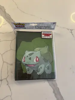 ULTRA PRO Pokemon 4 pocket BULBASAUR album Binder-Holds 40-80 cards (SEALED) - Image 1