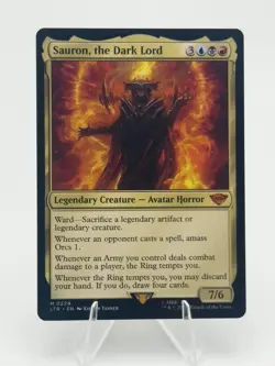 Sauron, the Dark Lord M Prerelease Cards Normal 224 MTG NM - Image 1