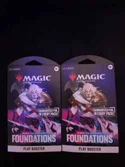 Magic The Gathering Foundations Play Booster New Factory Sealed. Lot of 2 - Image 1