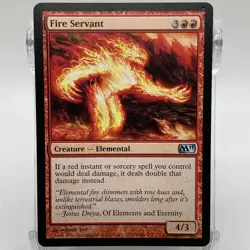 Fire Servant Non-Foil Uncommon Creature 137/249 MTG Core Set 2011 LP - Image 1