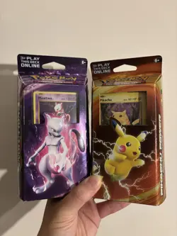 Pokemon TCG XY Evolutions Pikachu Power and Mewtwo Mayhem Theme Decks (Sealed) - Image 1