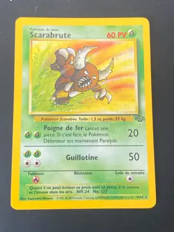 CARTE POKEMON SCARABRUTE 9/64 FR HOLO WIZARDS JUNGLE - EXC+ - Image 1