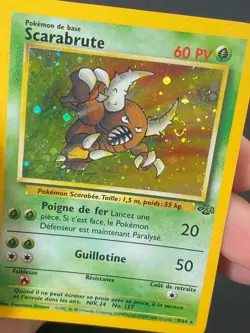 CARTE POKEMON SCARABRUTE 9/64 FR HOLO WIZARDS JUNGLE - EXC+ - Image 2