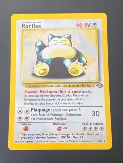 CARTE POKEMON RONFLEX 11/64 FR HOLO WIZARDS JUNGLE - TBE/EXC - Image 1