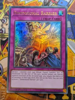 YuGiOh Dimensional Barrier Ultra Rare 1st Edition DUDE-EN048 - NM - Image 1