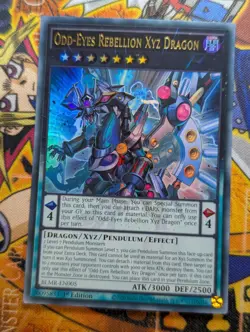YUGIOH BLMR-EN005 Odd-Eyes Rebellion Xyz Dragon Ultra Rare 1st Edition - Image 1