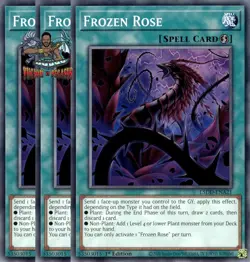Yugioh! 3x Frozen Rose L5DD-ENA21 Common 1st Ed NM - Image 1