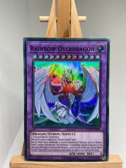 Rainbow Overdragon - Super Rare 1st Edition SDCB-EN043 - NM - YuGiOh - Image 1