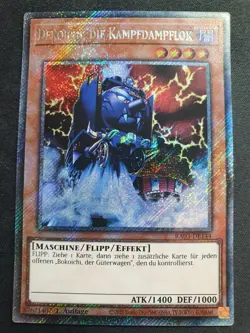Yu-Gi-Oh! RA03-DE144 Dekoichi die Kampfdampflok Platinum SecR NM 1st - Image 1