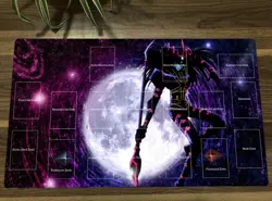 YGO Magician of Black Chaos TCG CCG Mat Trading Card Game Mat With Zones - Image 1