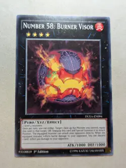 Number 58: Burner Visor - DUEA-EN094 - Common - Yugioh - Image 1