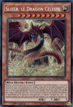 Yu Gi Oh ! Slifer, le Dragon Celeste MVP1-FRS57 Secret Rare en Francais - Image 1