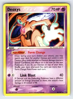 Deoxys 16/107 2005 EX Deoxys Pokemon Card Nintendo Non Holo Rare - Lp/Vlp - Image 1