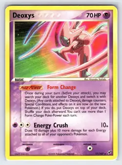 Deoxys 17/107 2005 EX Deoxys Set Pokemon Card Nintendo Non Holo Rare - Lp - Image 1