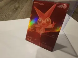 Victini 171/086 SV: Black Bolt Holo Red Black White Rare Pokemon Card (NM) - Image 1