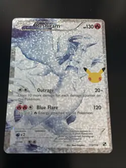 Reshiram 113/114 Celebrations Classic Collection Pokemon Card 25th Anniversary - Image 1