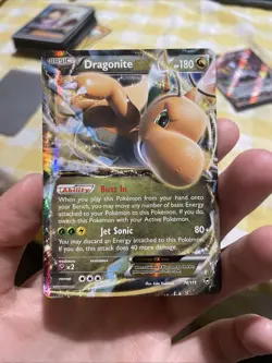 Pokemon TCG Dragonite EX Ultra Rare Holo Card 74/111 XY Furious Fists - Image 1