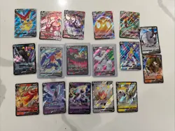 Lot of 17 Pokemon V and VMAX Ultra Rare Cards (Garchomp, Moltres, Umbreon, Etc) - Image 1