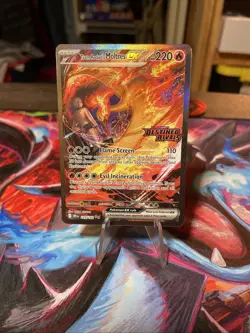 Team Rocket's Moltres ex 229/182 🔥UPC EXCLUSIVE STAMPED PROMO🔥 NM Pokemon Card - Image 1
