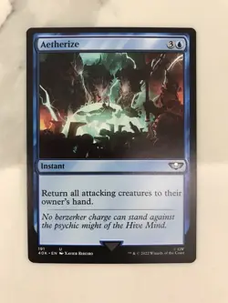 Aetherize MTG Magic the Gathering Card NM Near Mint Warhammer 40K - Image 1