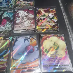 Lot of (10) Pokemon V Sword & Shield Full Art Ultra Rare Holo Cards Alcremie - Image 5