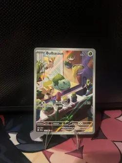 Pokemon TCG Bulbasaur Card 143/142 Stellar Crown Illustration, Rare - Image 1