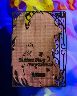 Rias Gremory Serial Numbered Blank Goddess Waifu Gold Metal Anime Card LSP - Image 2