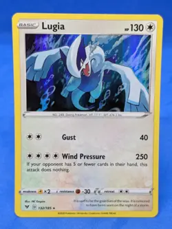 Lugia 132/185 Swsh04: Vivid Voltage Holo Pokemon Card - Image 1