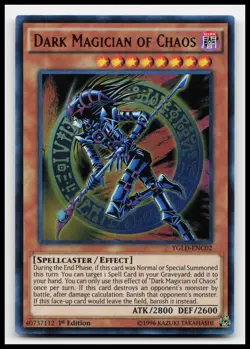 Dark Magician of Chaos YGLD-ENC02 Yugi's Legendary Decks Yugioh Card - Image 1