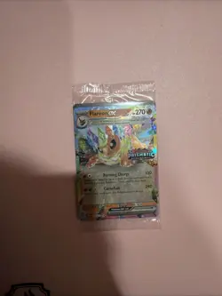 Pokemon TCG Prismatic Evolutions Flareon EX Stamped Promo Card 014/131 SEALED - Image 1