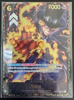 Sabo - Store Treasure Cup 2025 - One Piece Promotion Card Foil OP13-120 - Image 1