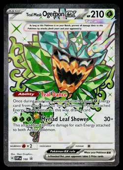 Teal Mask Ogerpon ex 166 SV: Scarlet & Violet Promo Cards Ultra Rare - Image 1
