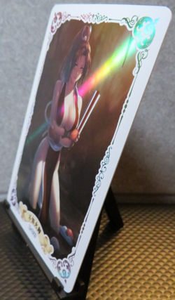 Mai Shiranui Fatal Fury Waifu Art Card Shiny Holo NM CCG Collectible Anime Game - Image 4