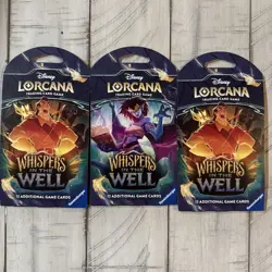 Disney Lorcana Whispers In The Well Sealed Packs Art Set Of 3. 12 Cards Per Pack - Image 1