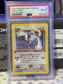 2000 POKEMON NEO GENESIS 1ST EDITION #9 LUGIA-HOLO PSA 8 - Image 1
