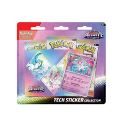 Pokemon Prismatic Evolutions Tech Sticker Collection Sealed x 4 total - Image 1