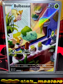 Bulbasaur 143/142 IR - Stellar Crown - Pokemon TCG - SHIPS FAST pack to sleeve - Image 3