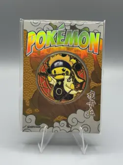 Pikachu Naruto Coin #18/66 Limited Edition Holo | EIF Origin Set Pokemon Chase - Image 1