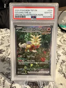 Pokemon 2024 Temporal Forces Special Illustration Gouging Fire EX, PSA 10 - Image 1