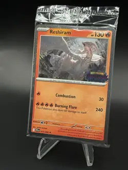 Reshiram 017/094 - Holo Rare - Pokemon- Phantasmal Flames - Sealed Stamped Promo - Image 2