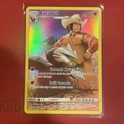 Excadrill (Secret) 246/236 Sm-Cosmic Eclipse Holo Art Rare Pokemon TCG - Image 2