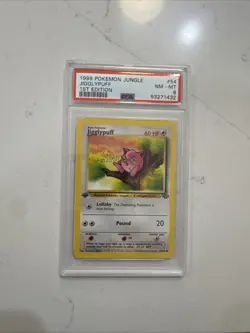 1999 Pokemon Jungle 1st Edition Jigglypuff 54/64 PSA 8 - Image 1