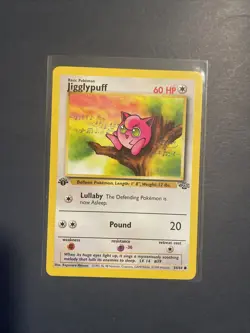 Jigglypuff 54/64 Pokemon Jungle 1st Edition NM/MINT 1999 box-S1 - Image 1