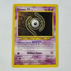 Unown (H) 28/105 - Unlimited Rare - Pokemon TCG - Neo Destiny - NM - Image 1