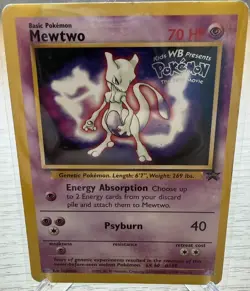 Pokemon TCG Mewtwo 3 Black Star Promo The First Movie promo LP - Image 1