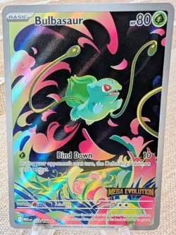 Pokemon Bulbasaur 133/132 Illustration Rare Mega Evolution Stamped - Image 1